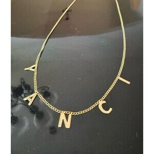 “YANCI” 18k gold plated necklace